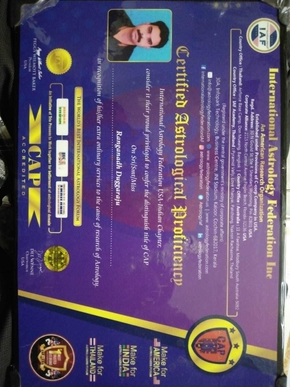 Astrology Felicitation Moment 4