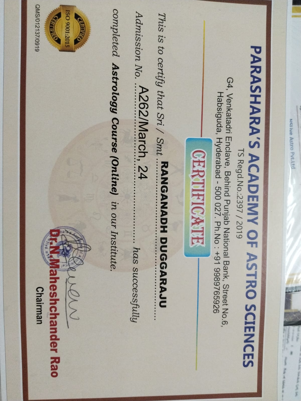 Astrology Felicitation Moment 5