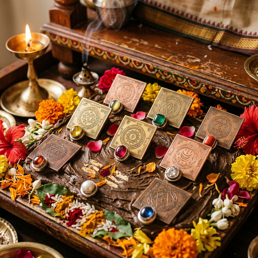 Planetary Yantras Closeup