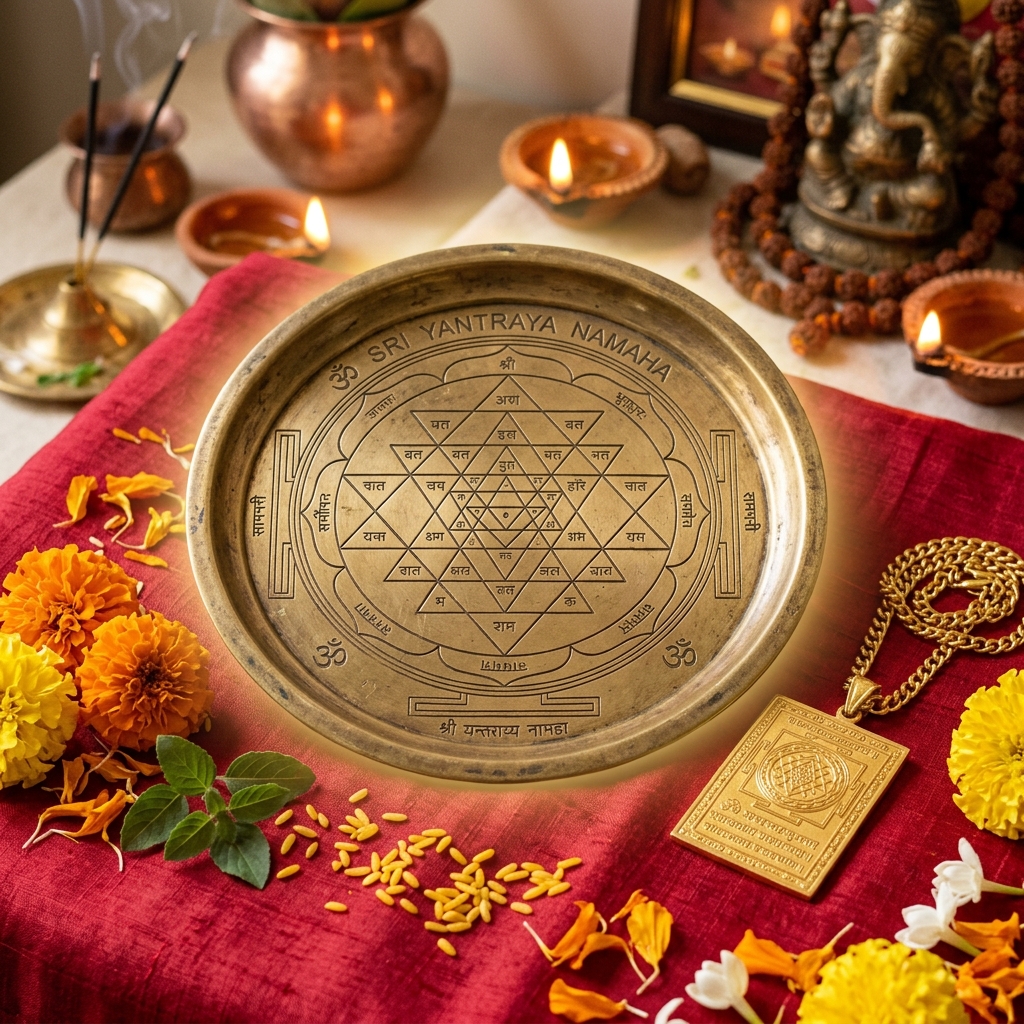 Vedic Sri Yantra and Mantra-Energized Pendant